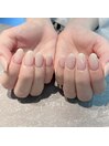 ナチュラルホワイトネイル