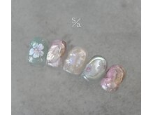 ネイルケアスタジオ シア(Sia)/桜/春/ニュアンス/マグネット