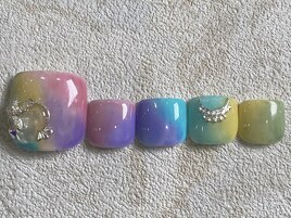 カラフルニュアンスネイル