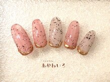 ネイルサロン あかねいろ/春夏ネイル　ダルメシアミラー