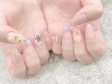 プライズアイリス アイラッシュ 池袋東口店(prize Iris eyelash)/春♪押し花ネイル