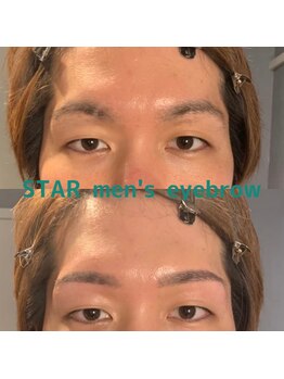 スター 新宿 新宿御苑(★STAR)/施術例メンズアイブロウWAX/新宿