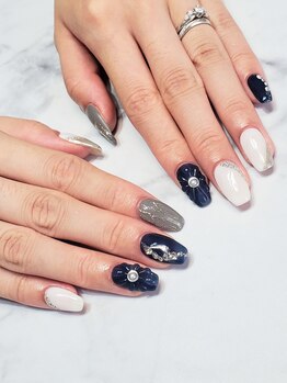 エムズネイル(M's nail)/ぷっくりフラワー