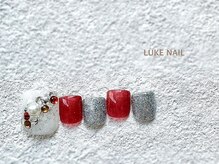 ルークネイル 恵比寿店(LUKE NAIL)/キラキラビジューフット　夏秋