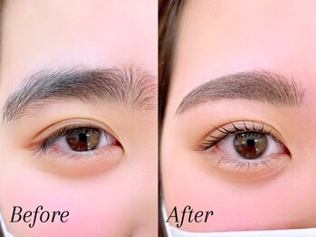 ミーナ 大財店(mina)/アイブロウWAX＋まつ毛パーマ上