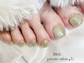 ラメ♪フットワンカラー¥8200