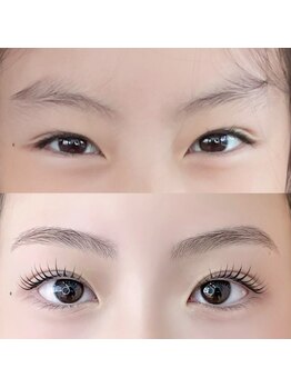 アイラッシュプラスネイル マイア(EYELASH+NAIL maia)の写真/【自眉を活かし自然な美眉に】眉のお悩みは<maia>へ♪アイブロウとまつ毛のセットで垢抜け顔に◎【西新井】