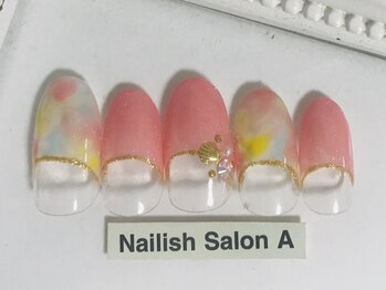 ネイリッシュサロン エー(Nailish Salon A)/タイダイフレンチ
