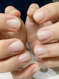 メンズnailケア×クリアジェル