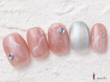 アイネイルズ 横浜WEST店(I-nails)/ニュアンス大理石8480円
