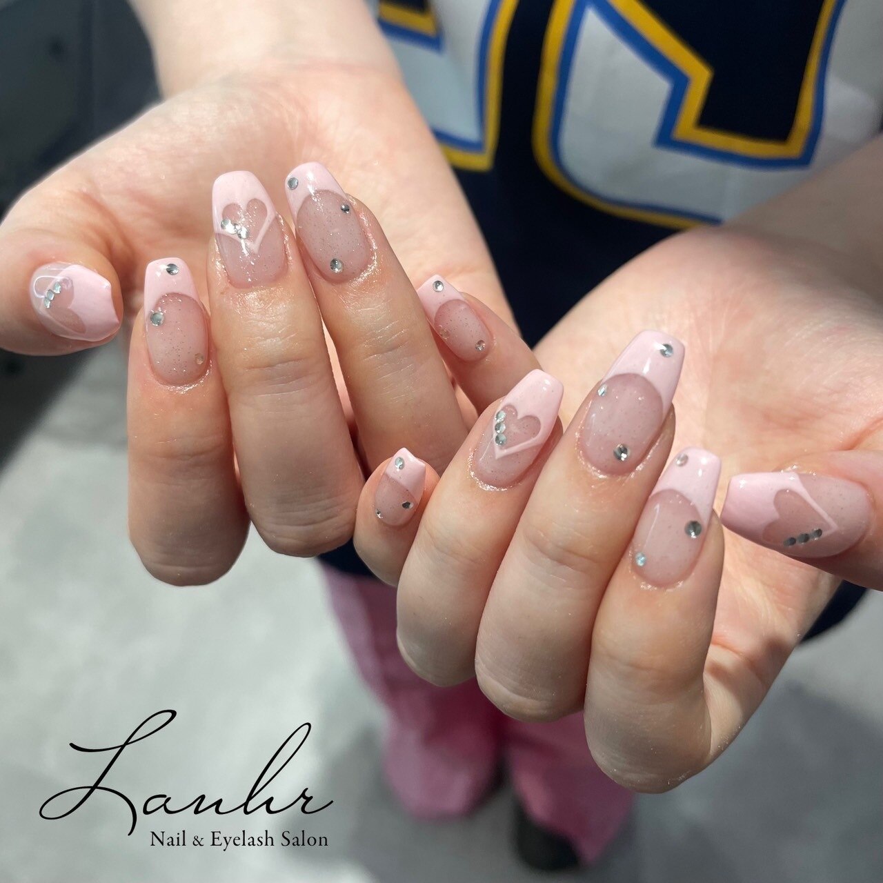 オーダーページ】ネイルチップミニハートマグネットフレンチ