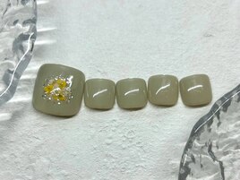 フットネイル/押し花ネイル