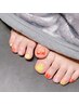 FOOTジェルワンカラーor親指アート付き¥7800→¥6800