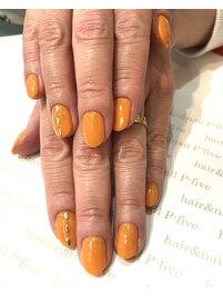 みかん色ネイル♪