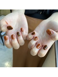 秋色ネイル