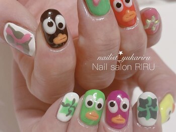 リル(RIRU)/キャラクター/3Dネイル/痛ネイル