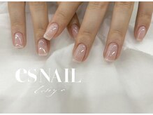 エスネイル 新宿西口店(es NAIL)/ワントーンフレンチ