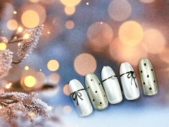 大人可愛いアートネイル♪