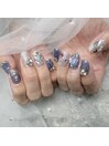＼キラ盛り／ブルーネイル