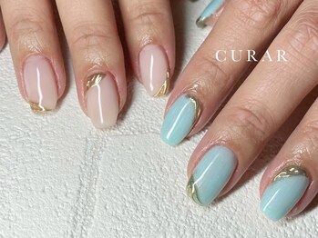 アイラッシュアンドネイル専門店 クラル(CURAR)/アシンメトリーネイル