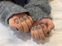 nailsalon Eto【エト】フィルイン/マグネット/持ち込み【4月上旬OPEN（予定）】の雰囲気（フレンチのベースをフラッシュネイルにして個性を）