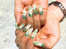 ラウンジ渋谷 本店(RounGe SHIBUYA)/ジェルネイル×お花アート