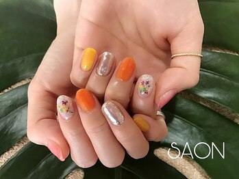 サオン(SAON)/押し花ネイル」