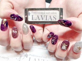 プロフェッショナル ネイルサロン ラヴィアス(LAVIAS)/【スカルプ】10本アートし放題
