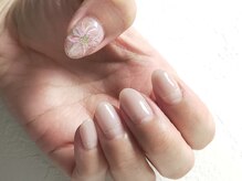 スカラべネイル52 春日部(Scarab Nail 52)/ほんのり大人*花アート￥6900