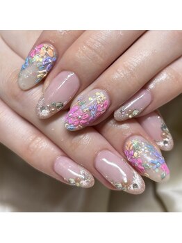 ソラール(SOLAR)/手描き花柄アート