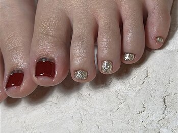 ラグ ネイル(RAG nail)/秋ネイル/フットネイル