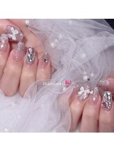 ミミ ネイル(mimi nail)/フラッシュラメ　リボン