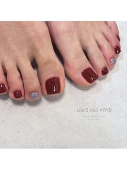 リアンスネイル ヴィヴィッド 岡山店(LianS nail ViViD)/フットワンカラー