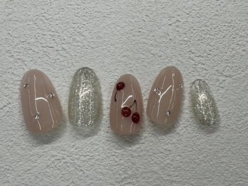 ソウ 難波店 nail salon Sou/さくらんぼネイル