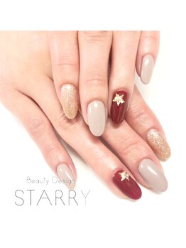 スターリー(STARRY)/ボルドー　ベージュ　ゴールド