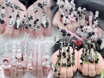 モモアネイル(MomoA nail)の写真/【ネイル好き必見！】多彩なカラー1000種とパーツ3000以上を揃えたサロン★自分だけのオリジナルネイルを♪