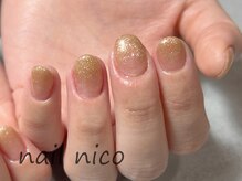 ネイルニコ(nail nico)/しゅわしゅわラメグラ