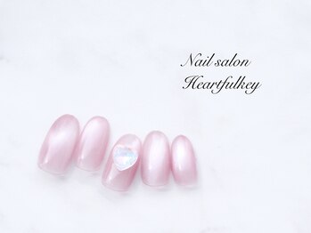 ネイルサロン ハートフルキー(Heartful key)/うる艶マグネットネイル¥9000