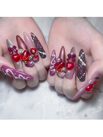 バレンタインネイル by.honoka