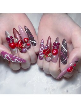 クロレ(Nail Salon COLORE)/バレンタインネイル by.honoka