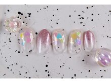 ショコ アンド ラム(Syoko&Lum)/☆ハート埋め込みネイル☆