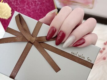 ネイルサロン ソウ 心斎橋店(Nail Salon Sou)/ボルドーネイル