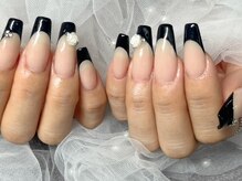 サロンドフェイス(Salon de Faith)/■スカルプ/黒フレンチ■