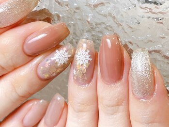 雪の結晶ネイル 浦和/フィルイン