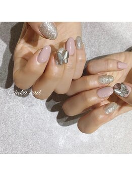 シンデレラサロン(Cinderella salon)/蝶々ネイル