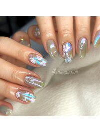 〈　フラワーネイル　〉