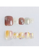 ネイル アンド アイラッシュ ヨンマルニ(Nail&eyelash 402)/☆フットシンプルデザイン☆