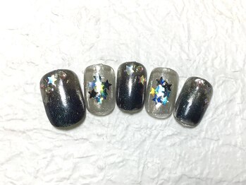 プラスキュア 用賀店(+CURE)/【フットネイル】ミラーネイル