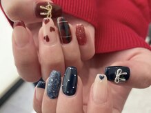 アース コアフュールボーテ ふじみ野店(EARTH coiffure beaute)/チェックネイル　12500円