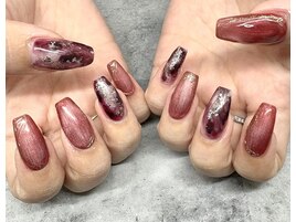 冬色ニュアンスネイル